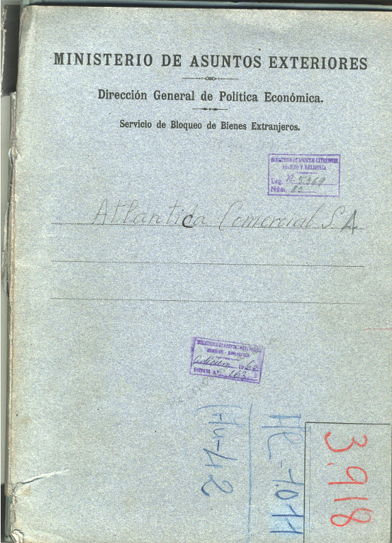 En España el Servicio de Bloqueo de Bienes Extranjeros, bloquea ACSA el 05 de mayo de 1945