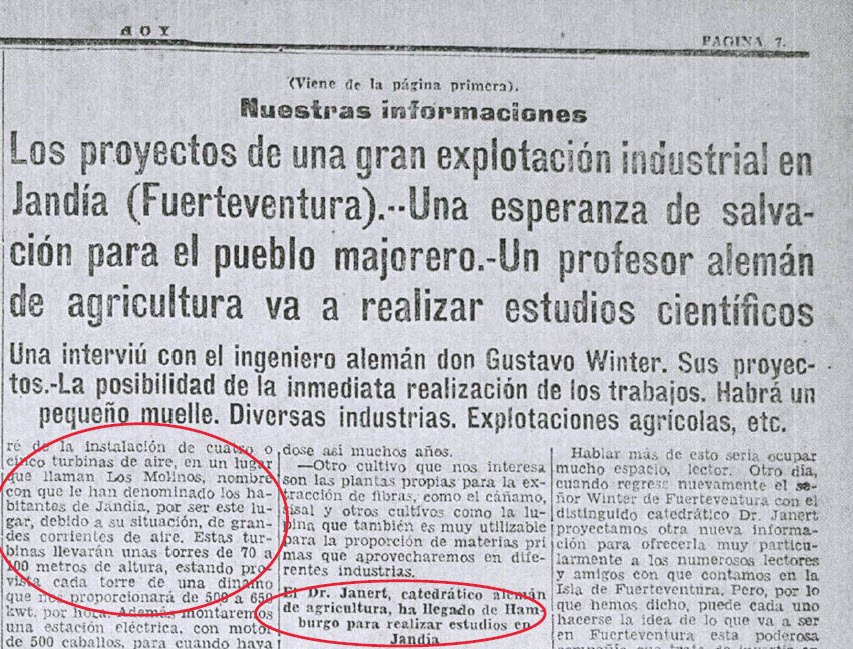 Recorte pagina 7 del periodico HOY, 24 agosto 1938
