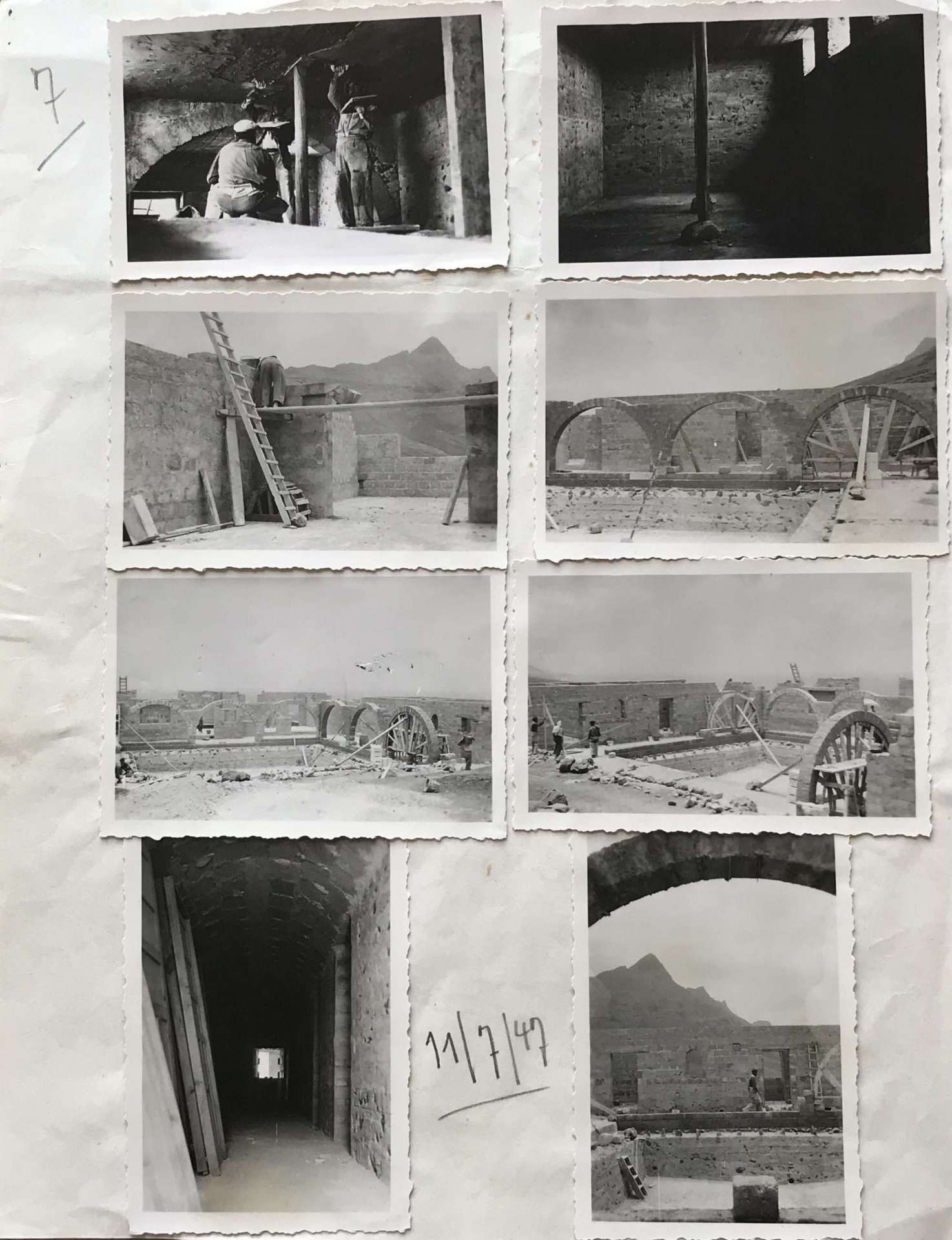 Cardboard No. 7 —July 11, 1947— Photos Construction 