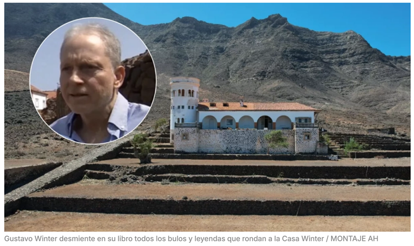 Gustavo Winter desmiente en su libro todos los bulos y leyendas que rondan a la Casa Winter